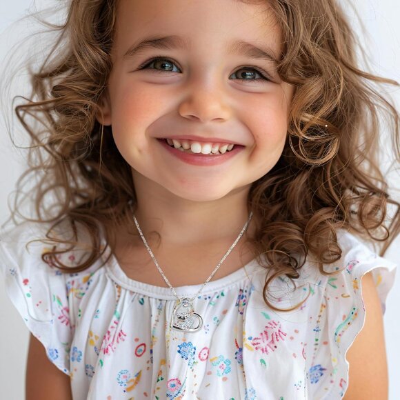 925 Sterling Silver Multicolored Trendy Unicorn Necklace for Women Girls Kids - Picture 2 of 7